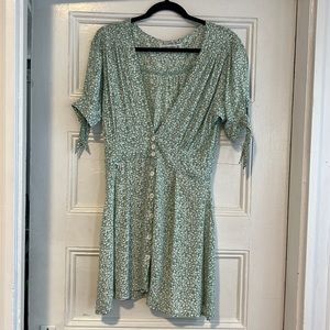 Faithfull the Brand tie sleeve minidress